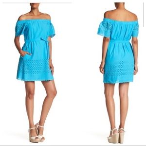 🆕 NWT Donna Morgan Off-the-Shoulder Eyelet Dress